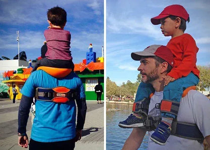 ApexRider™ Shoulder Saddle Harness | Vintage Style Hands-Free Toddler Carrier - bebeika