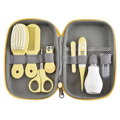 TinyCare™ 8-Pc Baby Grooming Kit | Portable Essential Health & Nail Set - bebeika