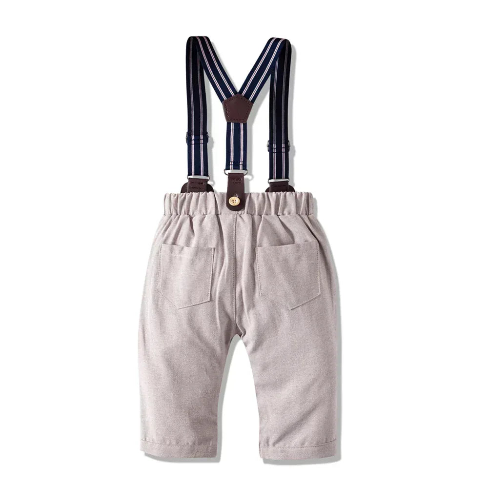 Autumn New Long-Sleeved Romper Suits Infant Clothing Baby Boy Fashion Gentleman Children's Clothing - bebeika