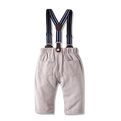 Autumn New Long-Sleeved Romper Suits Infant Clothing Baby Boy Fashion Gentleman Children's Clothing - bebeika
