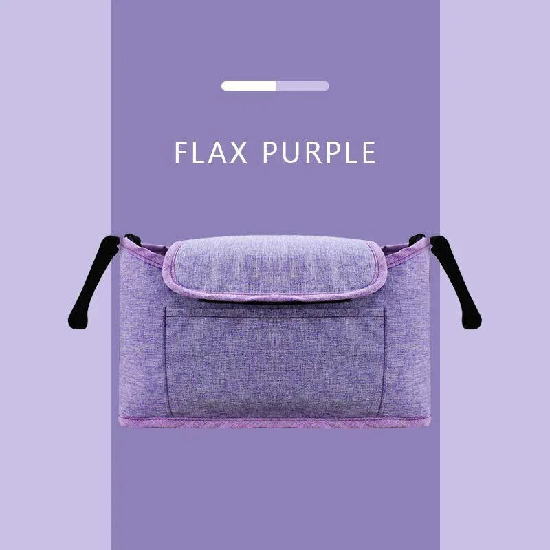 StrollSafe™ Universal Stroller Organizer | Insulated Cup Holder & Storage - bebeika
