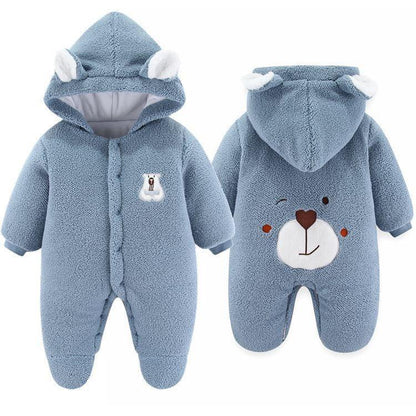 VelvetVault™ Baby Winter Coverall | Thickened Thermal "Holding" Suit - bebeika