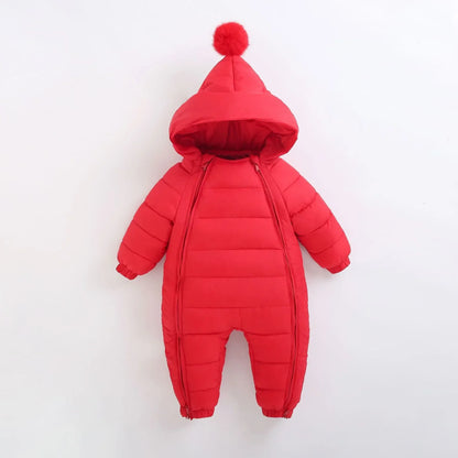 WinterWander™ Baby Heavyweight Romper | Padded Cotton Outdoor Jumpsuit - bebeika