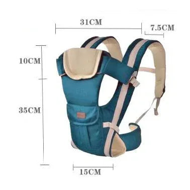 BethBear™ 4-in-1 Baby Carrier | Breathable Air-Flow Mesh Sling & Backpack - bebeika