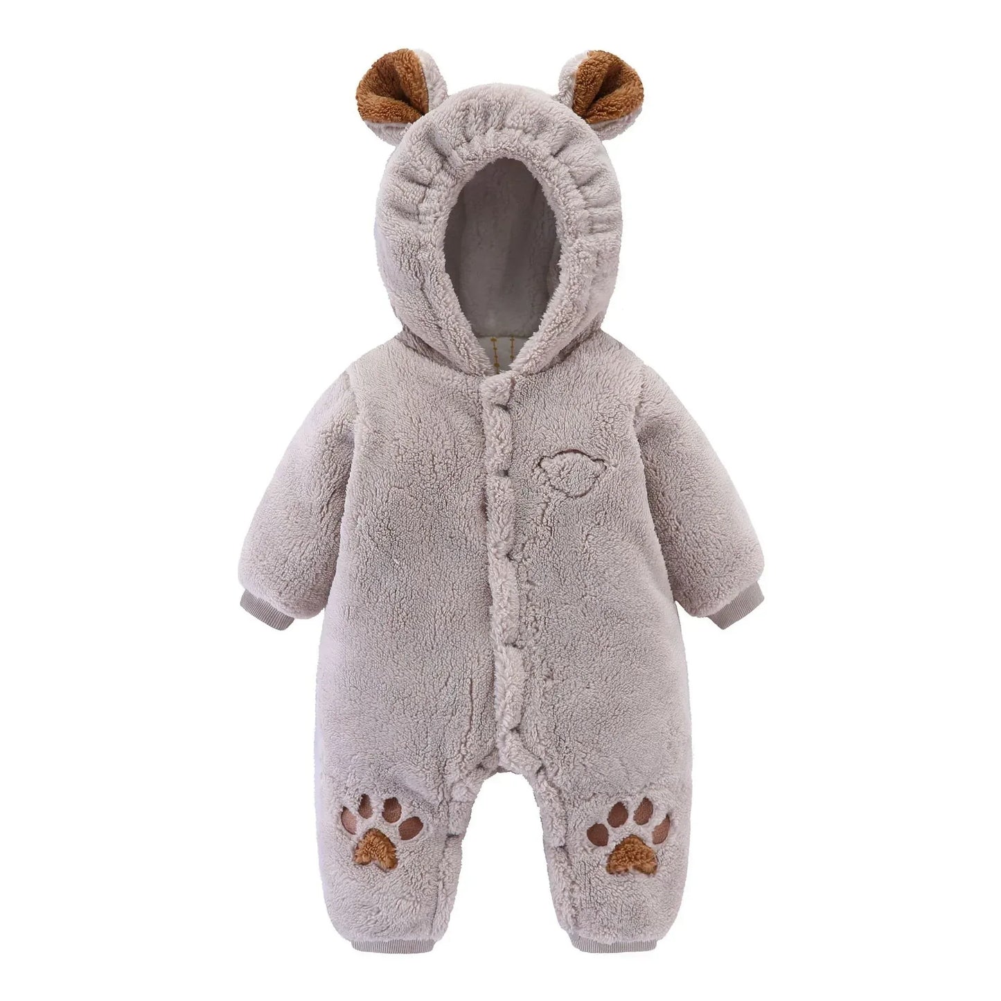 ArcticSnug™ Baby Winter Romper | Thermal Quilted One-Piece Crawling Suit - bebeika