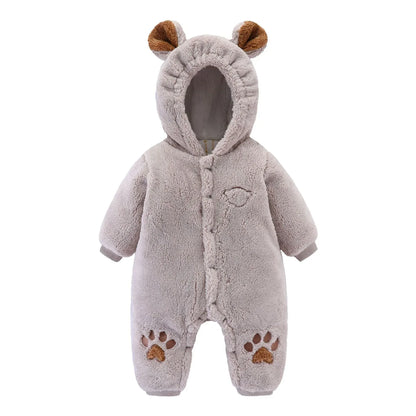 ArcticSnug™ Baby Winter Romper | Thermal Quilted One-Piece Crawling Suit - bebeika