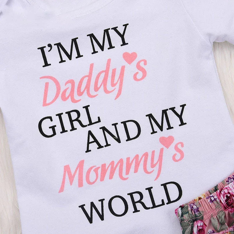 Wisefin Newborn Baby Girl Clothing Set Summer Baby Bodysuits+Floral PP Shorts+Headband Infant Outfits Cute Toddler Girl Clothes - bebeika