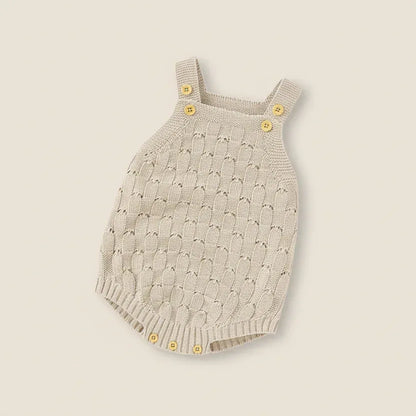 LunaKnit™ Baby Bodysuit | Premium Ribbed Knit Solid One-Piece - bebeika