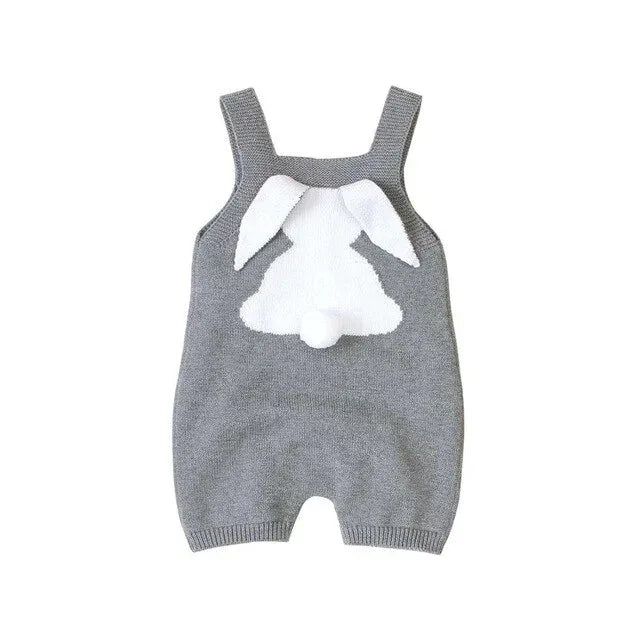 Baby Rompers Clothes Bunny Rabbit Knitted New Born Boys Girls Jumpsuits One Piece Infant Bebes Kids Easter Outfit Cartoon Costum - bebeika