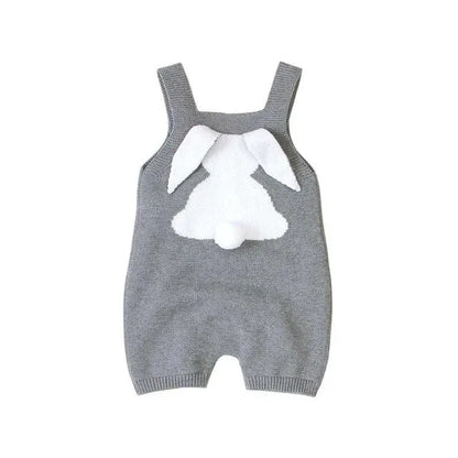 Baby Rompers Clothes Bunny Rabbit Knitted New Born Boys Girls Jumpsuits One Piece Infant Bebes Kids Easter Outfit Cartoon Costum - bebeika