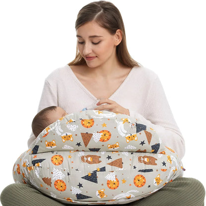 NestleEase™ Multi-Functional Nursing Pillow | Detachable Baby Feeding Support - bebeika