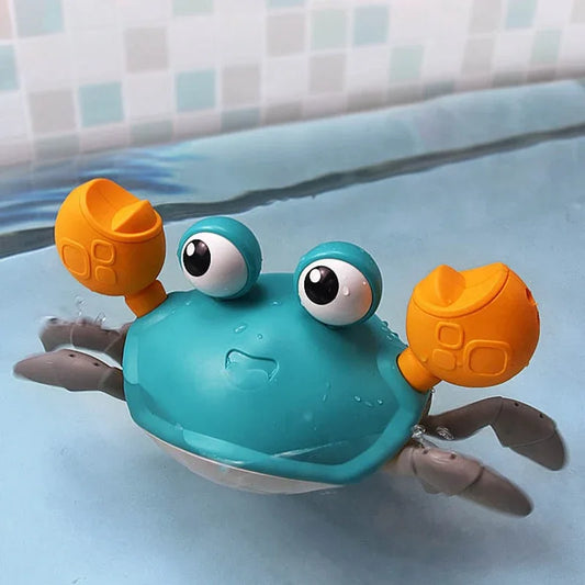Side-Step Scout™ Wind-Up Crab | 2-in-1 Land & Water Bath Toy - bebeika