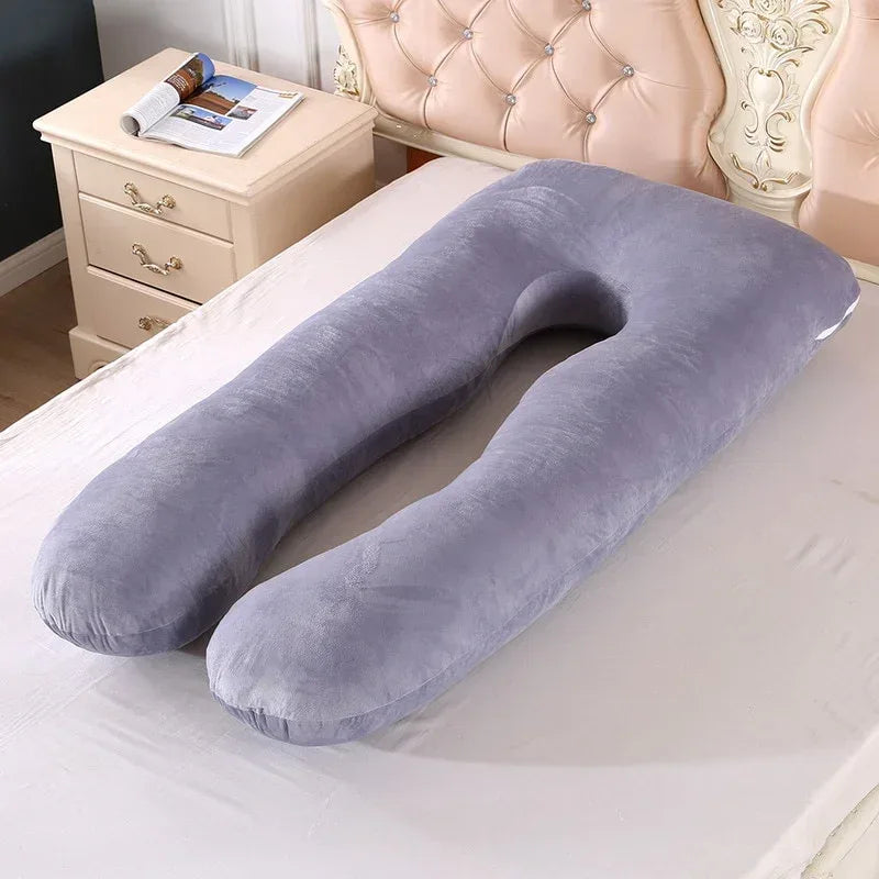 LullabyCurve™ Maternity Pillow | Full-Body Pregnancy & Nursing Support Cushion - bebeika