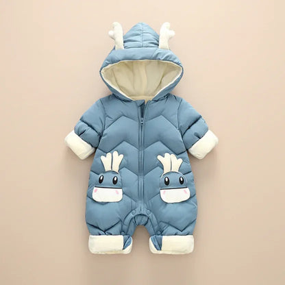 WinterGuardian™ Baby Winter Romper | Thermal One-Piece Outdoor Suit - bebeika