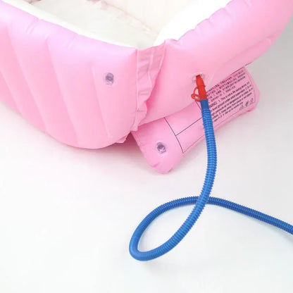 Cloud-9 Inflatable Baby Bathtub | Portable & Non-Slip for Ages 0-3 - bebeika