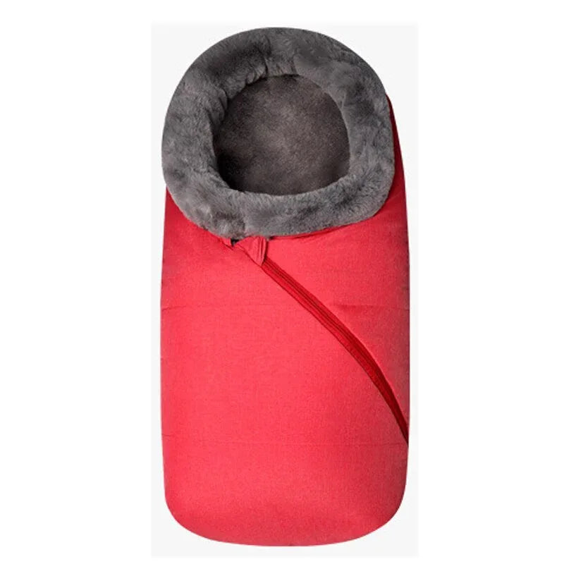 CozyCloud™ Knitted Baby Sleeping Bag | Fleece-Lined Winter Swaddle - bebeika