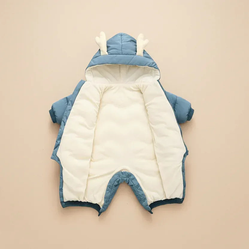 WinterGuardian™ Baby Winter Romper | Thermal One-Piece Outdoor Suit - bebeika