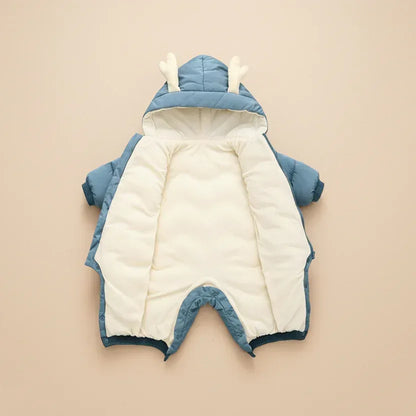 WinterGuardian™ Baby Winter Romper | Thermal One-Piece Outdoor Suit - bebeika