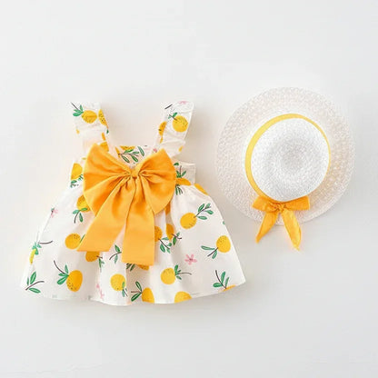 SunKissed™ Cotton Suspender Dress | Airy Summer Toddler Sundress - bebeika