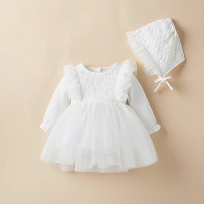 VelvetLuxe™ Winter Baby Dress | Warm Plush-Lined Princess Skirt - bebeika
