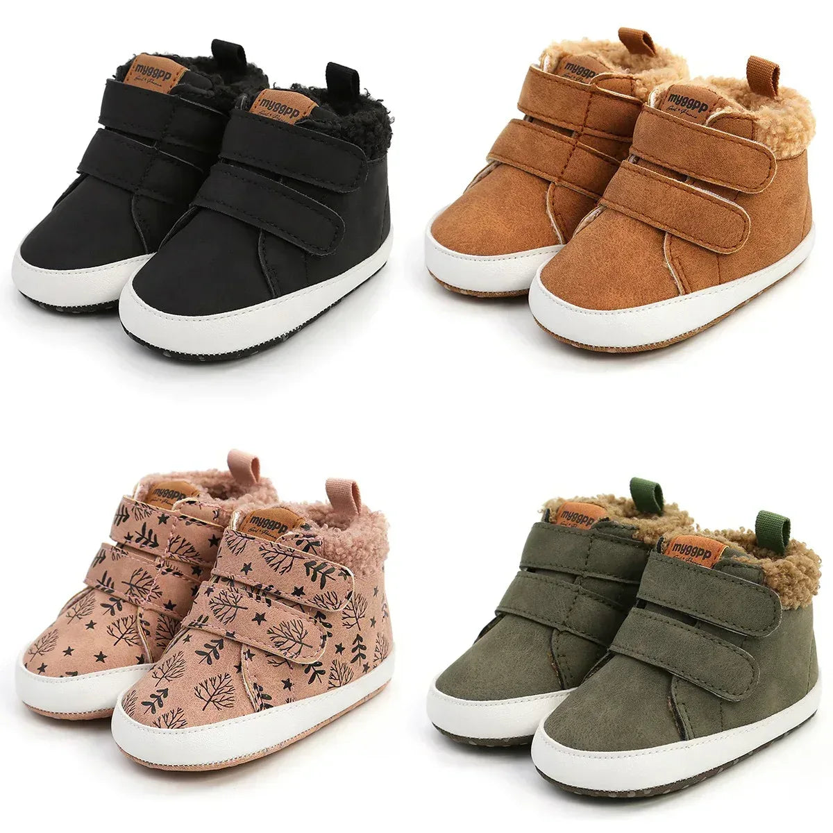 ArcticSteps™ High-Top Winter Sneaker | Warm Fleece First Walkers - bebeika