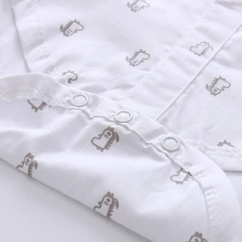 MiniPrep™ Baby Boy Overalls Set | Short-Sleeve Plaid Gentleman Suit - bebeika