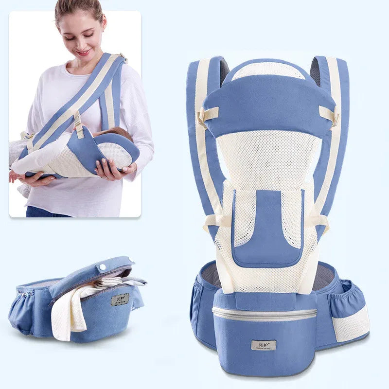 OmniSupport™ 48-Month Baby Carrier | Heavy-Duty 3-in-1 Hip Seat & Sling - bebeika