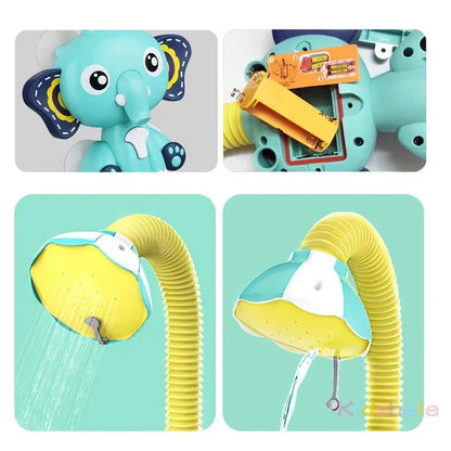 Elephant Trunk Splash™ Bath Toy | Electric Water Spray & 360° Rotatable Shower - bebeika