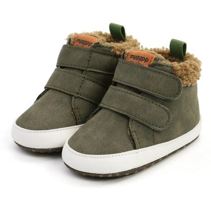 ArcticSteps™ High-Top Winter Sneaker | Warm Fleece First Walkers - bebeika