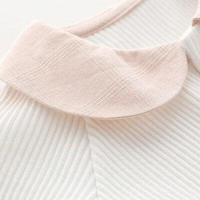 Lily-Mae™ Baby Girl Romper | Peter Pan Collar & Embroidery Bodysuit - bebeika