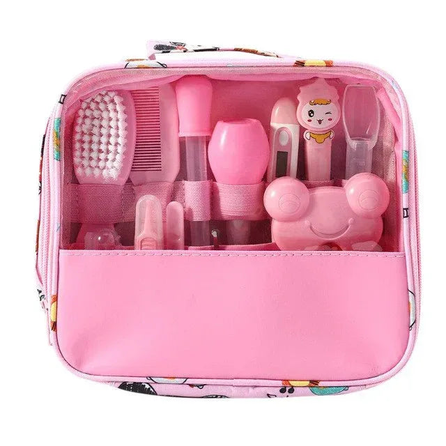 TinyCare™ 13-Pc Baby Health Kit | Deluxe Grooming, Medical & Hygiene Station - bebeika