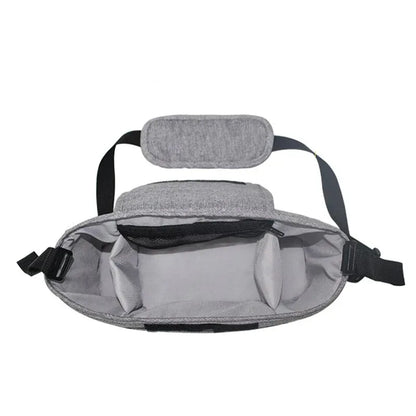 StrollSafe™ Universal Stroller Organizer | Insulated Cup Holder & Storage - bebeika