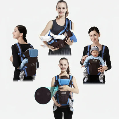 BethBear™ Serenity Baby Carrier | 4-in-1 Soft-Touch Sling & Pouch - bebeika