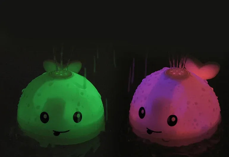 Induction Spraying Whale™ Bath Toy | Automatic Water Fountain & LED Lights - bebeika