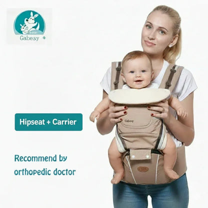 Gabesy™ Ortho-Care Baby Carrier | Ergonomic Anti-O-Leg Hipseat & Sling - bebeika