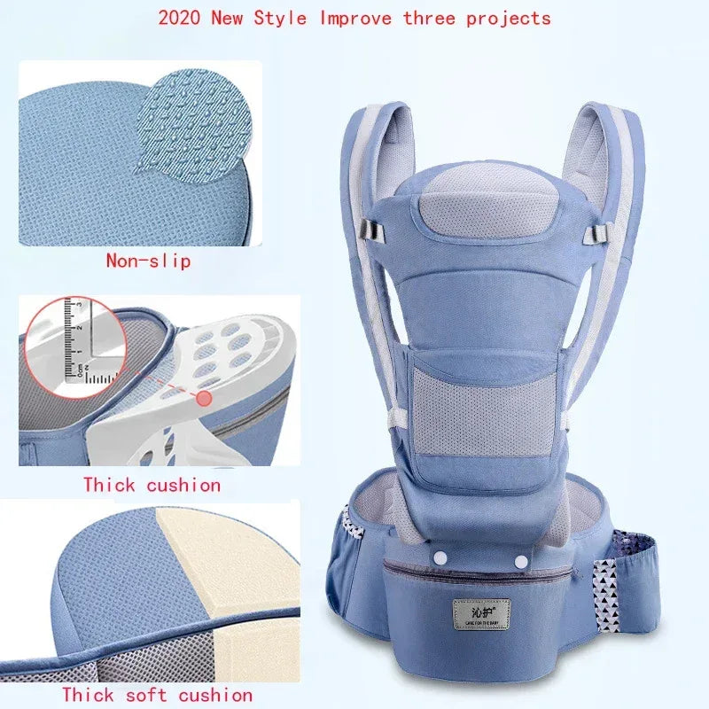 OmniSupport™ 48-Month Baby Carrier | Heavy-Duty 3-in-1 Hip Seat & Sling - bebeika