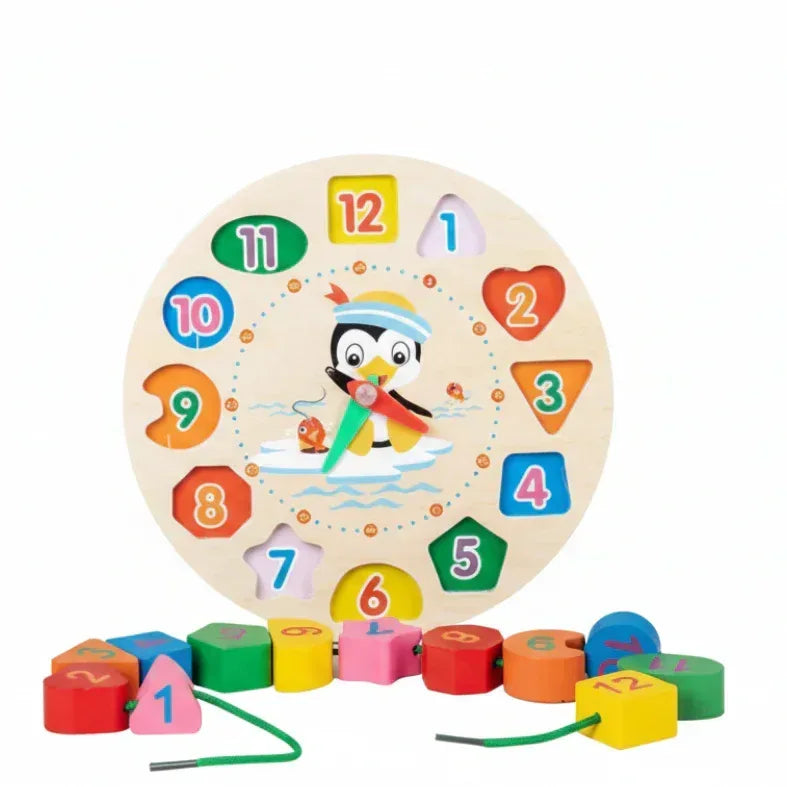 Mind-Builder™ Montessori Match Board | Wooden Shape & Color Sorting Toy - bebeika