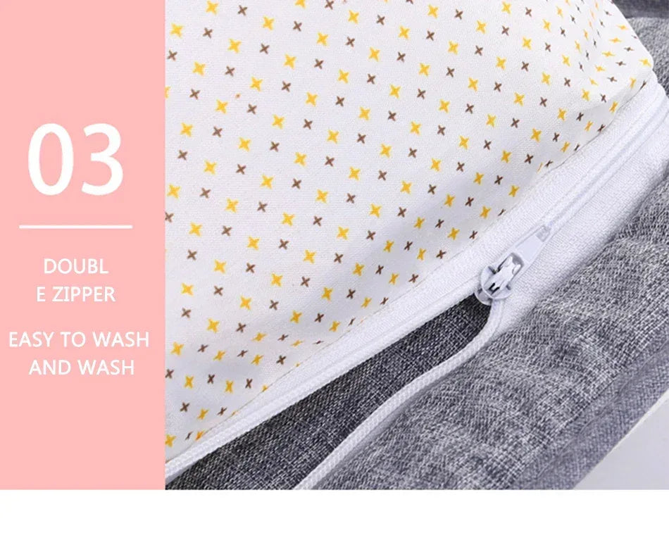 NomadNest™ Foldable Baby Travel Bed | Portable Sleeping Pod with Mosquito Net & Toys - bebeika