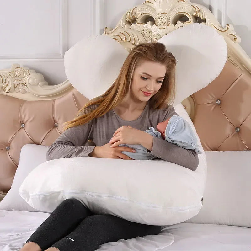 LullabyCurve™ Maternity Pillow | Full-Body Pregnancy & Nursing Support Cushion - bebeika