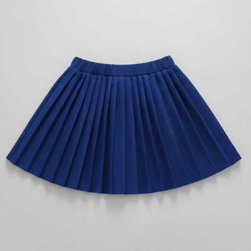 Avenue Academy™ Girls' Preppy Set | Sailor Bow Top & Navy Pleated Skirt - bebeika