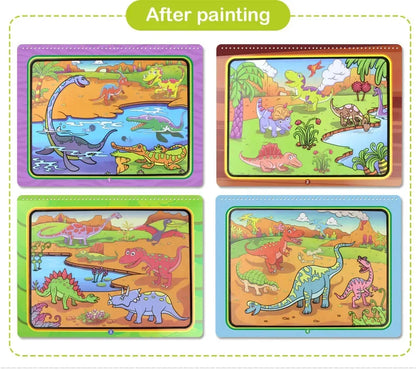 AquaMagic™ Reusable Water Drawing Book | 8 Educational Styles - bebeika