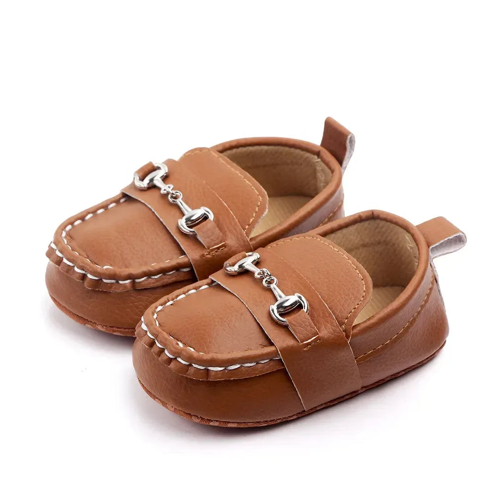 UrbanMini™ Soft-Sole Leather Sneakers | Stylish Infant First Walkers - bebeika
