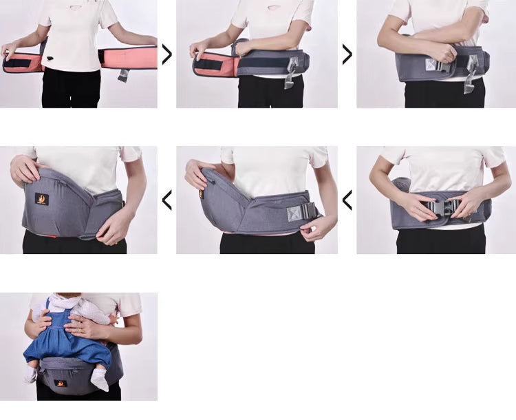 ApexCarry™ 3-in-1 Baby Carrier | Ergonomic Hip Seat & Multi-Position Support - bebeika
