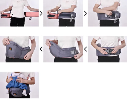 ApexCarry™ 3-in-1 Baby Carrier | Ergonomic Hip Seat & Multi-Position Support - bebeika