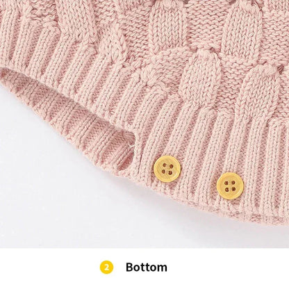 LunaKnit™ Baby Bodysuit | Premium Ribbed Knit Solid One-Piece - bebeika