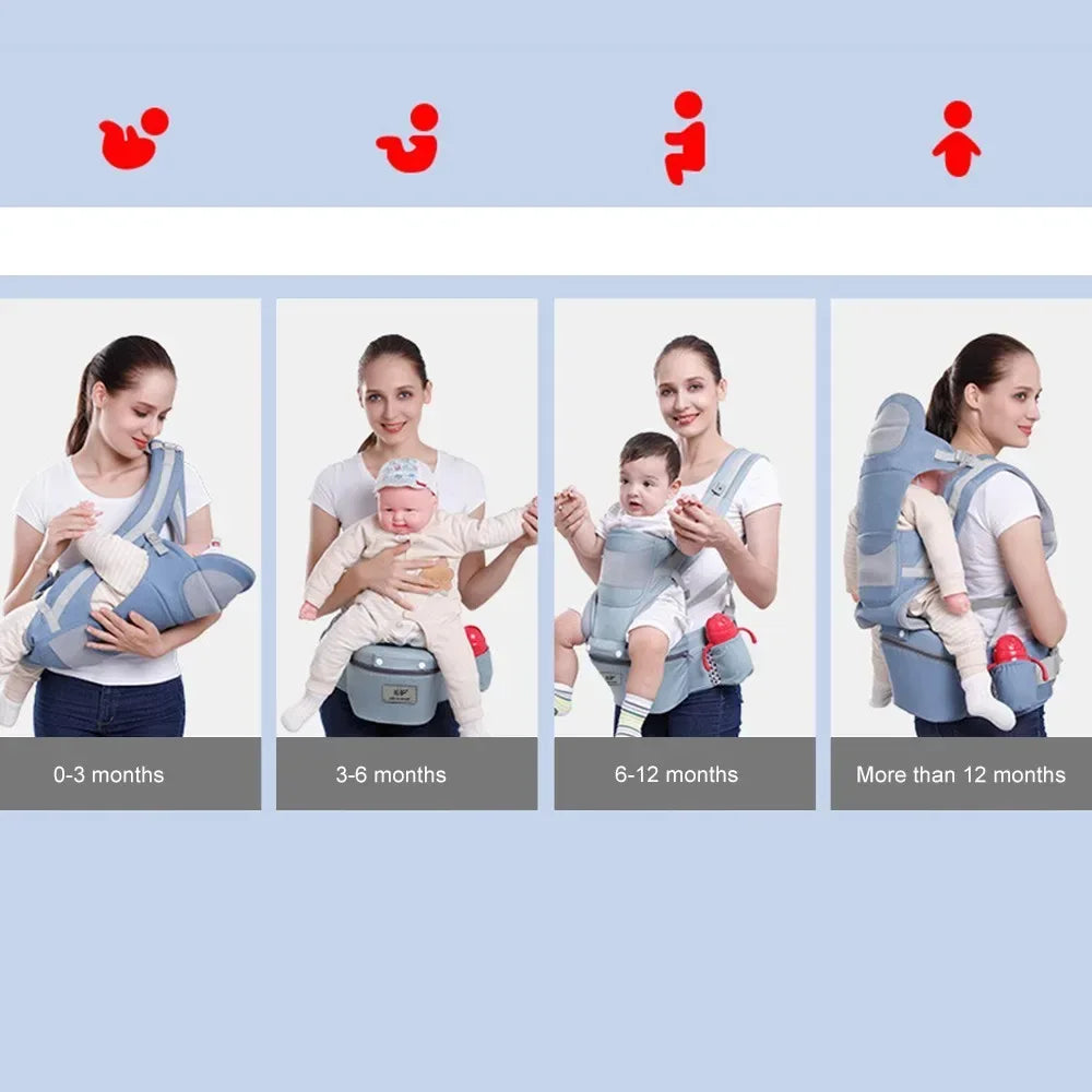 OmniSupport™ 48-Month Baby Carrier | Heavy-Duty 3-in-1 Hip Seat & Sling - bebeika