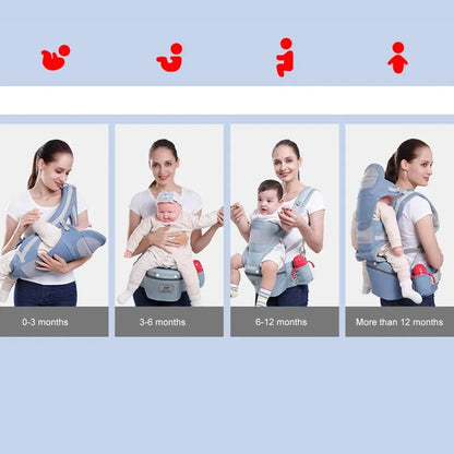 OmniSupport™ 48-Month Baby Carrier | Heavy-Duty 3-in-1 Hip Seat & Sling - bebeika