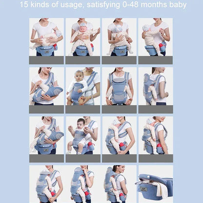 OmniSupport™ 48-Month Baby Carrier | Heavy-Duty 3-in-1 Hip Seat & Sling - bebeika