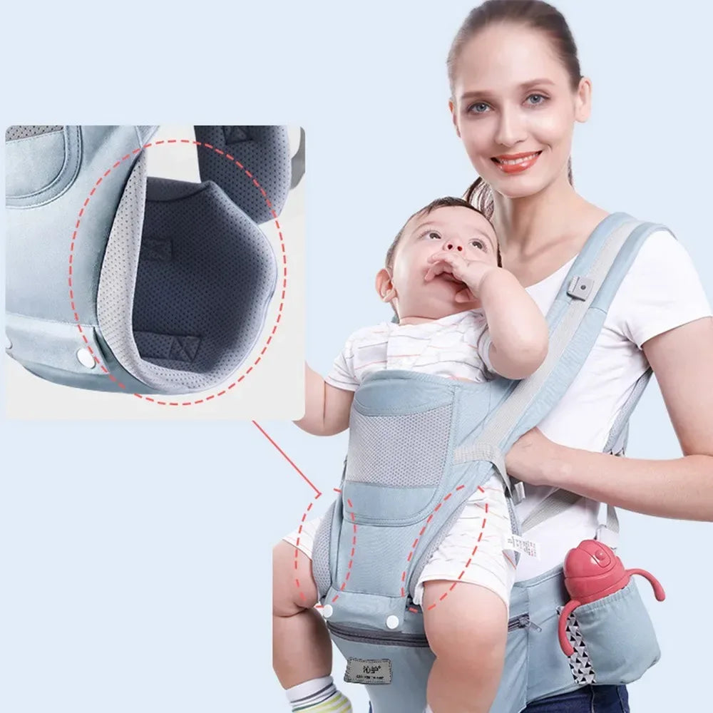 OmniSupport™ 48-Month Baby Carrier | Heavy-Duty 3-in-1 Hip Seat & Sling - bebeika