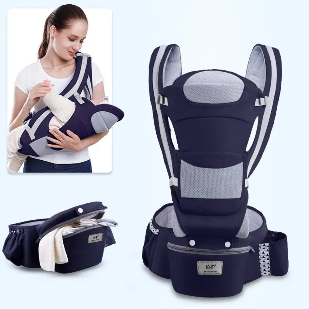 OmniSupport™ 48-Month Baby Carrier | Heavy-Duty 3-in-1 Hip Seat & Sling - bebeika